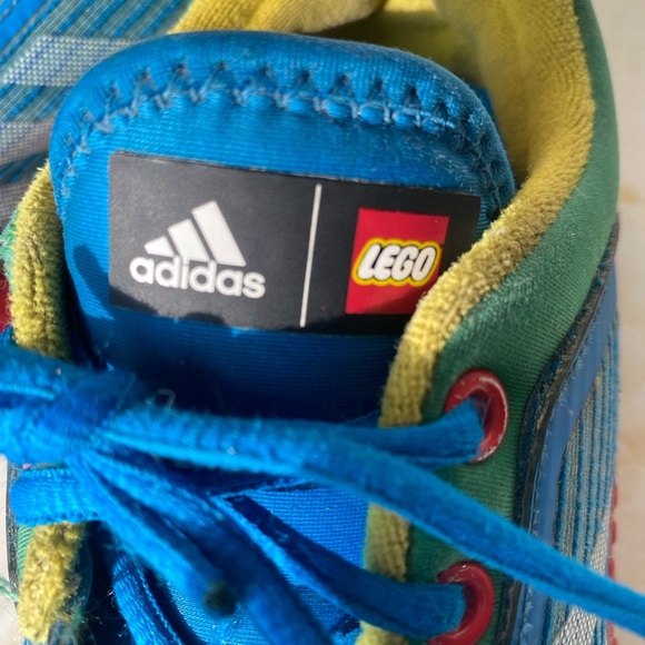 ADIDAS Sport LEGO Shock Blue Kids/Youth Shoes/Sneakers Size 4.5 - Picture 2 of 7